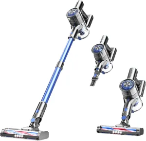 Vacuum Cleaner for Home, Cordless Vacuum Cleaner with 80000 RPM High-Speed Brushless Motor, Max 40 Mins Runtime, 5 Stages High Efficiency Filtration Vacuum for Hard Floors