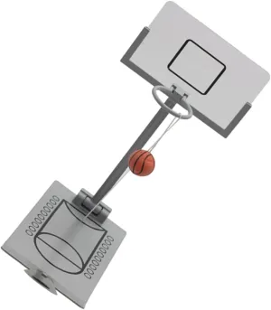 Vaguelly 1Pc Desktop Mini Basketball Fun Basketball Game for Office to Fold Store Present for Adults for Relief Entertainment