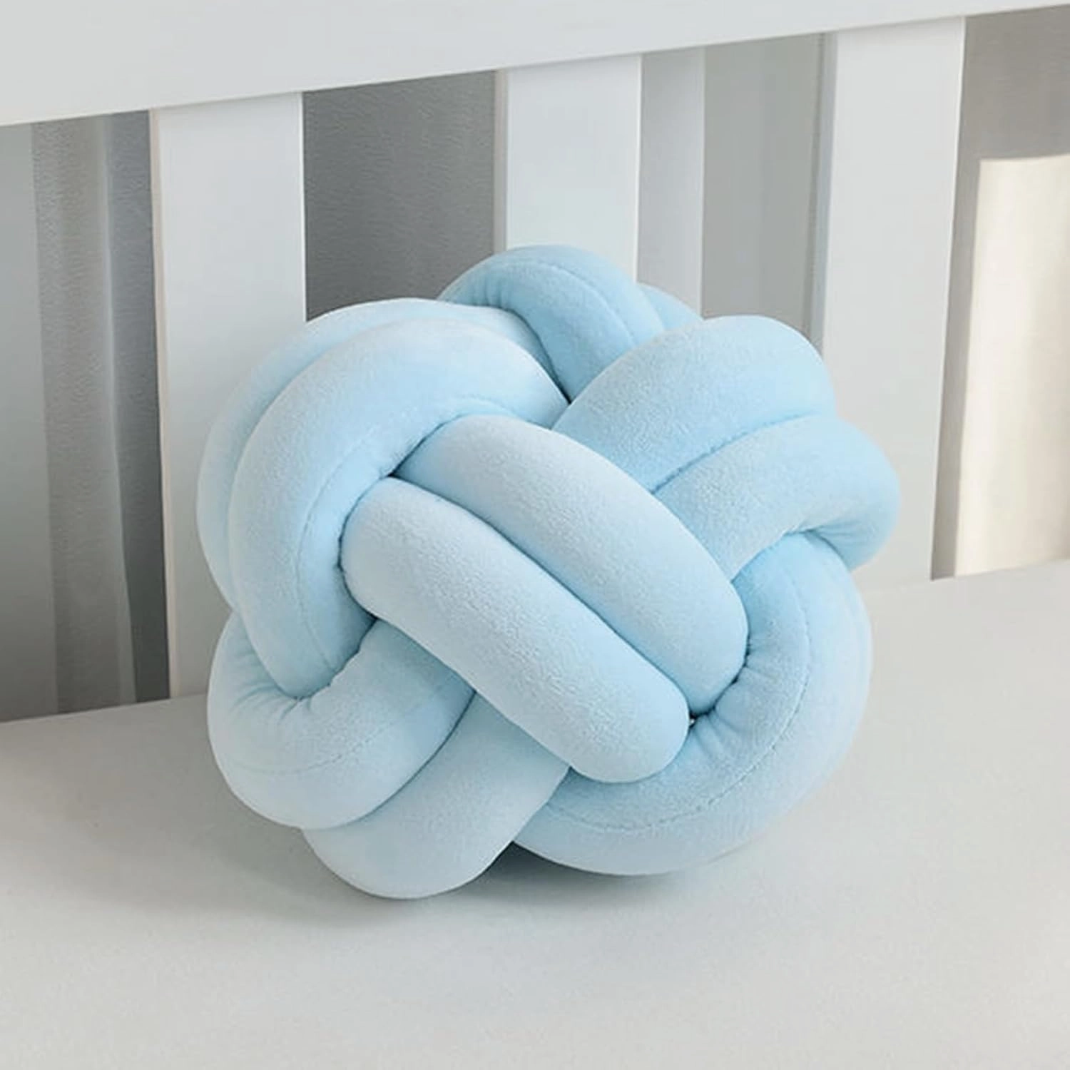 Velvet Chunky Bulky Giant Arm Knitting Yarn, Super Soft Jumbo Tube Weight, Fluffy DIY Crochet Hand Making Washable Yarn for Blanket, Pet Bed, Rugs, Pillow (1.1lb-Light Blue)