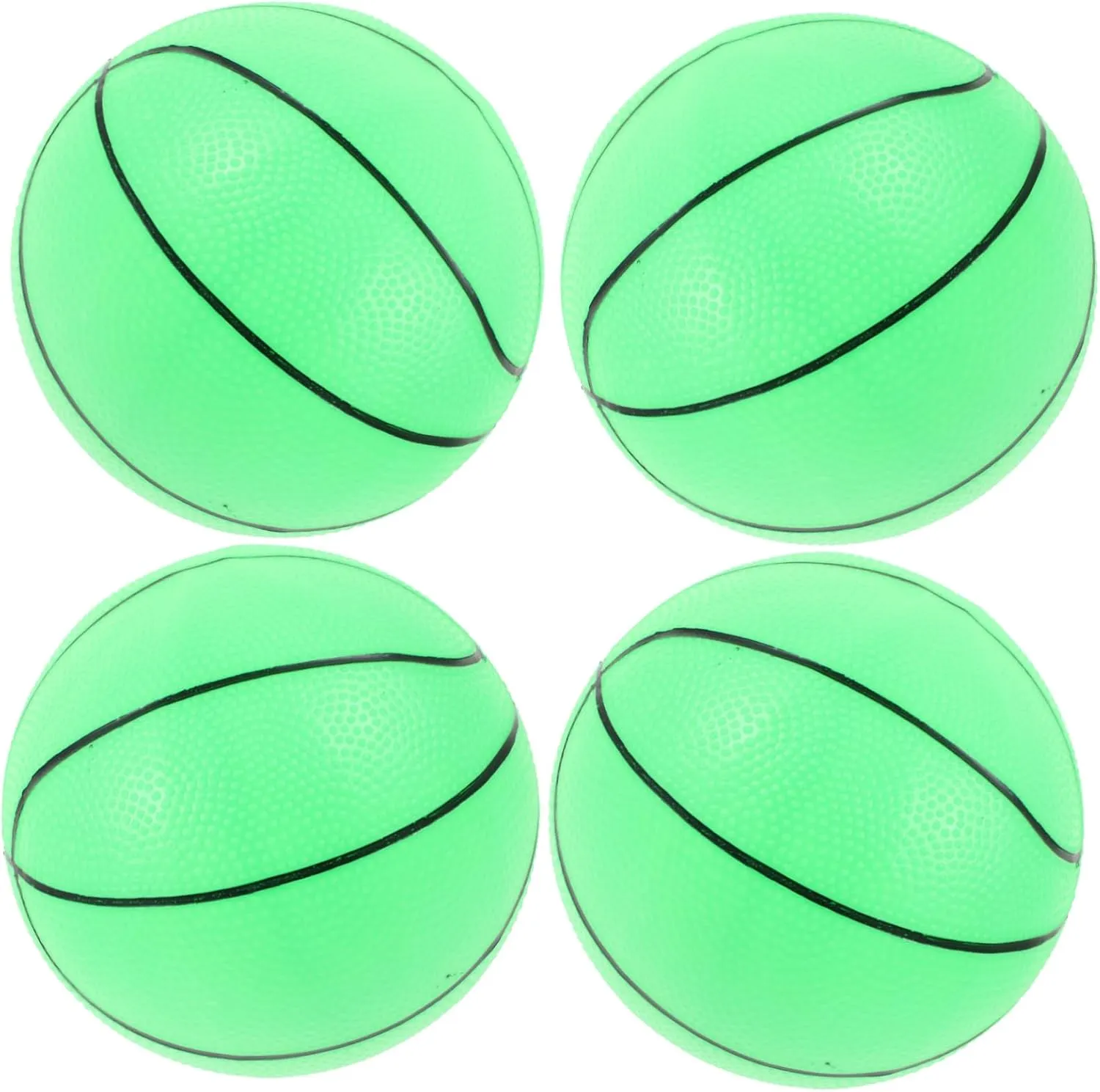 VICASKY 1set Glow Dark Basketball Toy Inflatable Self- Training for Boys and Girls with Pump for Family Activities and Boy Girl Sports