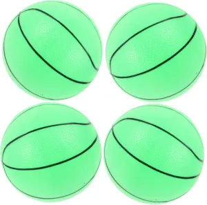VICASKY 1set Glow Dark Basketball Toy Inflatable Self- Training for Boys and Girls with Pump for Family Activities and Boy Girl Sports