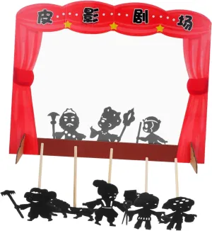 VICASKY Kid's Puppet Theater Set DIY Puppet Making Kit Interactive Storytelling Props Fun