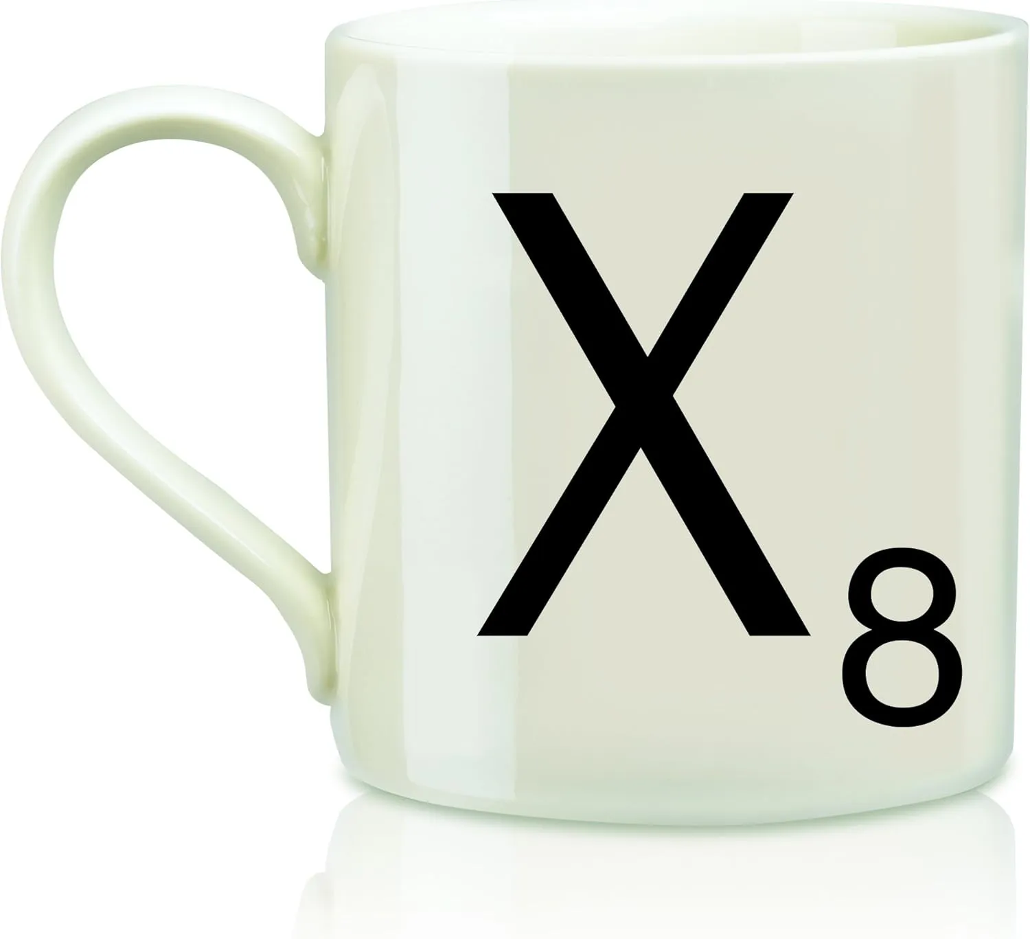 Vintage Letter X Ceramic Coffee Mug