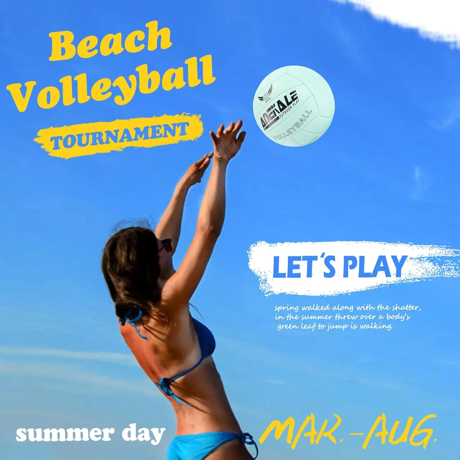 Volleyball Outdoor Volleyball Ball, Volleyballs for Girls Women, Soft Volleyball Official Size for Beach Pool Playing, Ideal Volleyball Gift