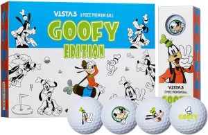 Volvik Men's Vista 3 Disney Goofy Edition Golf Balls - White