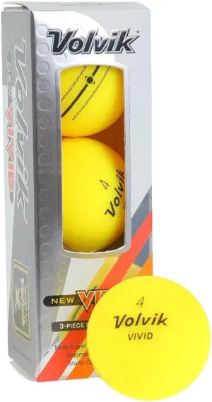 ボルビック(Volvik) Volvic Vivid Yellow (Pack of 3)