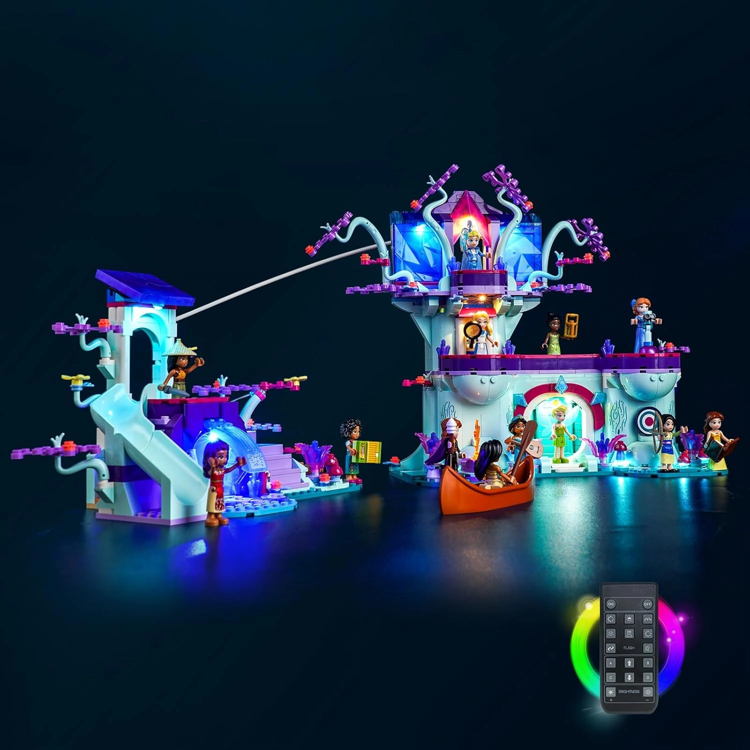 VONADO LED Light Kit Compatible with The Enchanted Treehouse 43215, Remote Control DIY Lighting Kit for 43215 Tree House