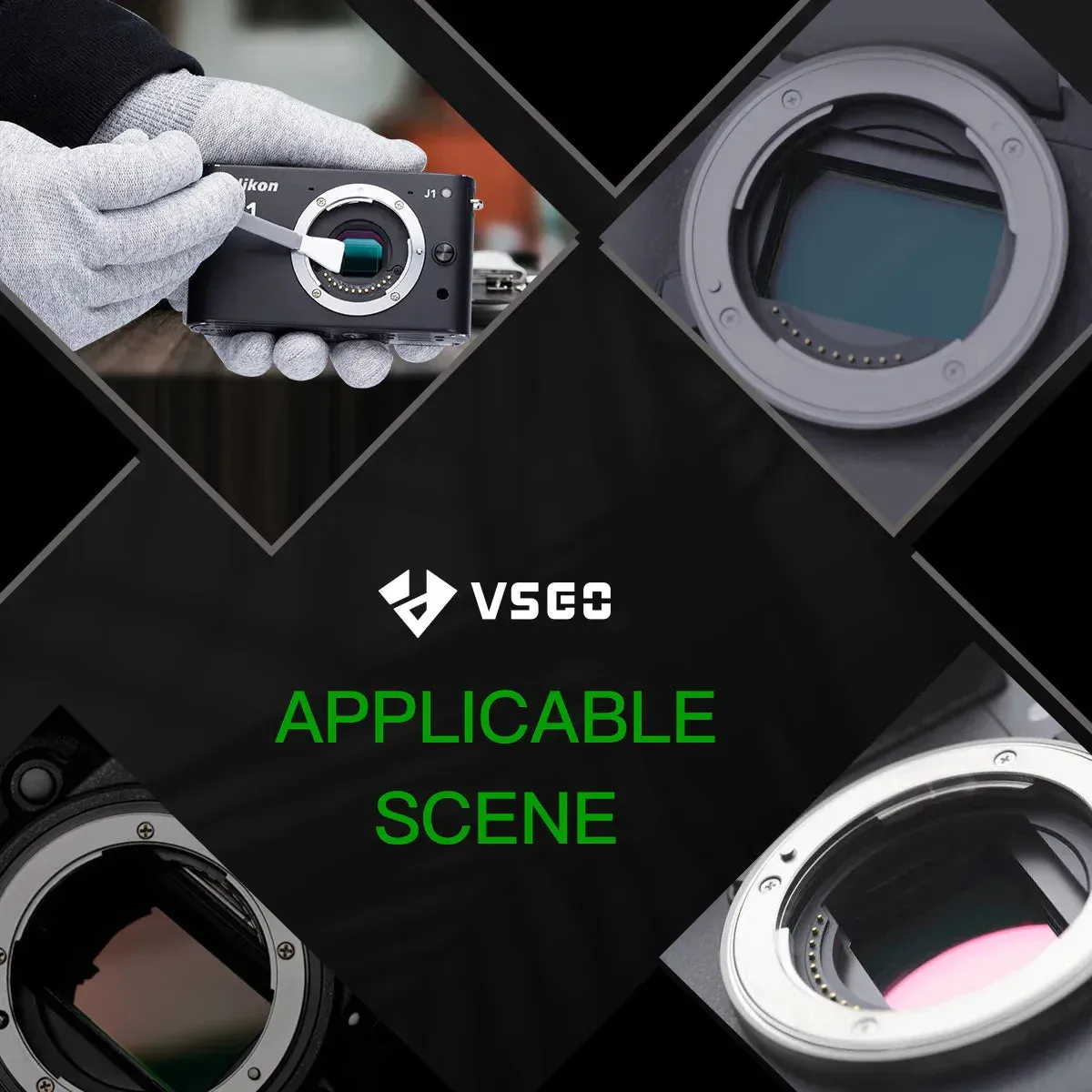 VSGO Sensor Cleaning Swab Kit for Micro 4/3 Camera - 12mmx12pcs