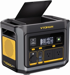 VTOMAN FlashSpeed 600 Portable Power Station 499Wh 600W (Peak 1200W), Full Charge in 70 Min LiFePO4 Battery Solar Generator for Home Backup, RVs, Power Outages, and Outdoor Camping