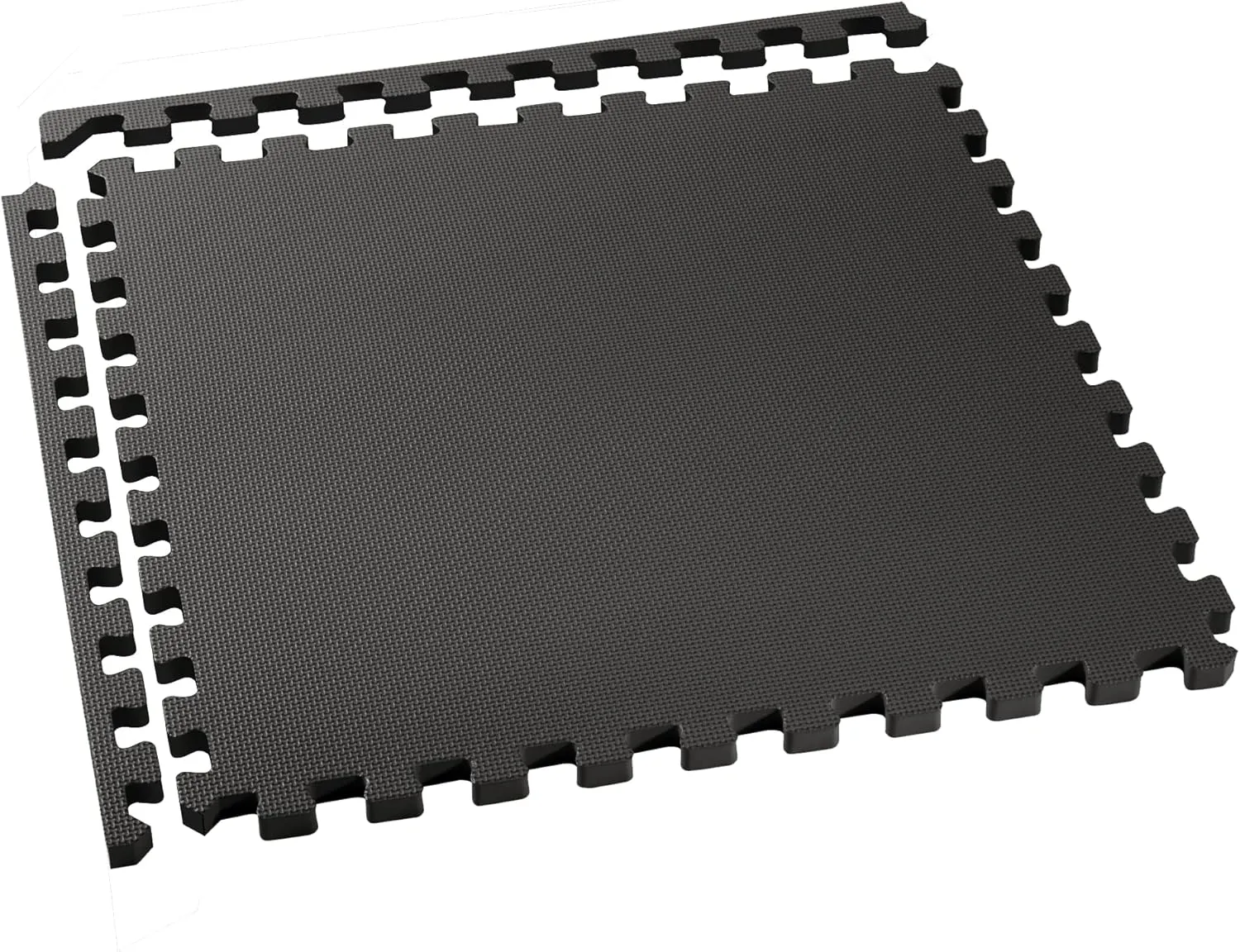 We Sell Mats 1" Thick Multipurpose Exercise Floor Mat with EVA Foam, Interlocking Tiles, Anti-Fatigue for Home or Gym, 24 in x 24