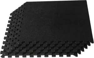 We Sell Mats 3/8 Inch Thick Interlocking Foam Carpet Tiles Durable Carpet Squares Anti Fatigue Support for Home Office or Classroom Use