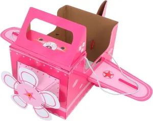 Wearable Cardboard Airplane for DIY Craft Kit for Interactive Play Educational Development Design for Roleplaying Fun for Kindergartens