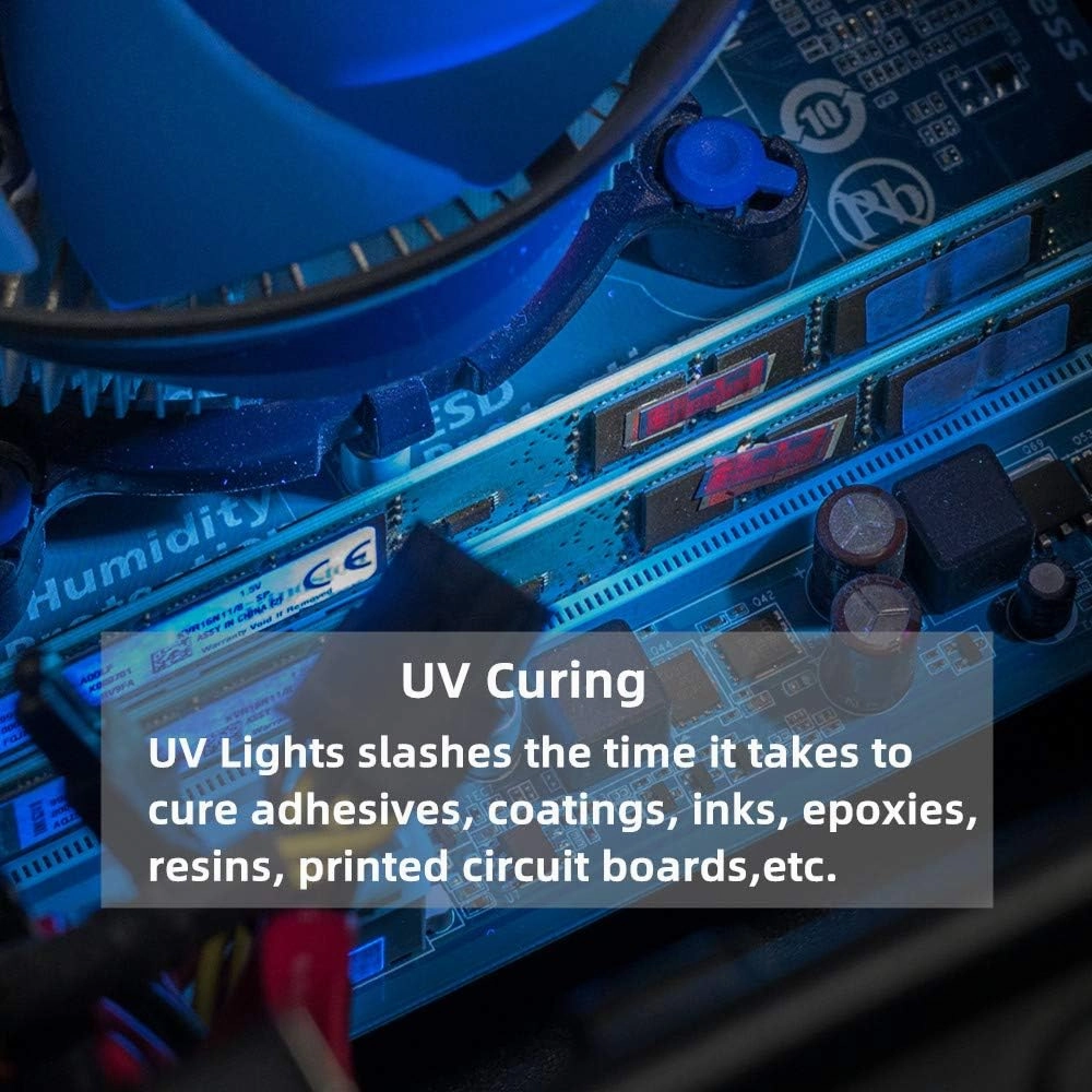 Weltool Professional UV Flashlight 365nm Black Light Max. 2060mW High Power for Glue Curing, AC Leak Detector, Rocks and Mineral Glowing, Pet Urine Detector, Non Destructive Testing