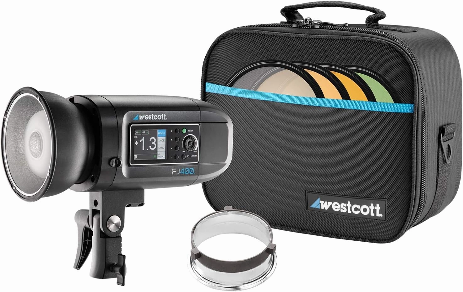 Westcott FJ400 Strobe 400Ws with AC/DC Battery 400Ws TTL HSS AC/DC Powered 480  Full Power Flashes (US/CA Plug)
