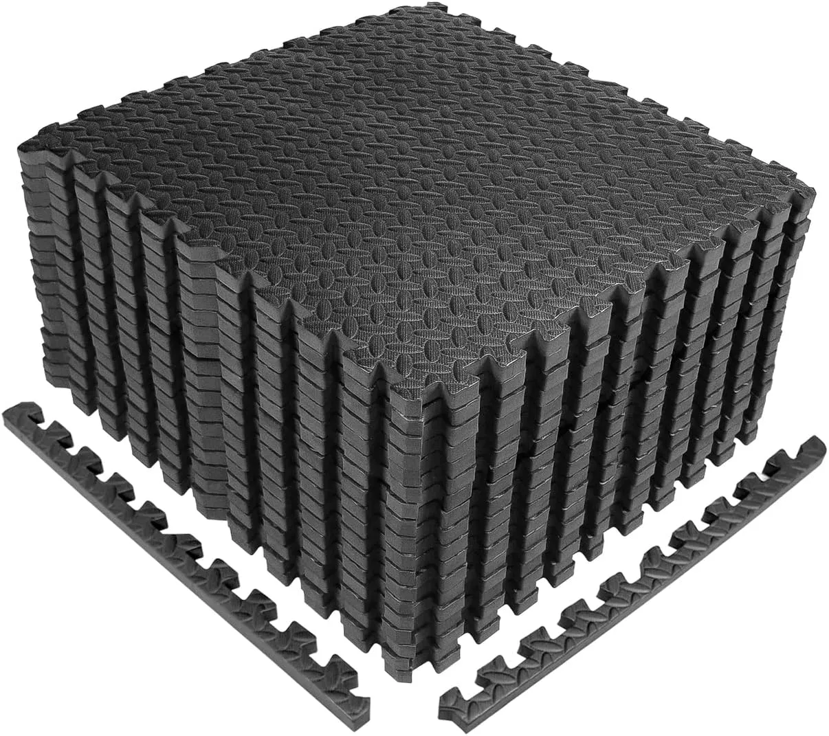 WF Athletic Supply Interlocking Exercise Foam Mats, 3/4-Inch Thickness Gym Flooring Tiles, Extra Thick Eva Foam Fitness Equipment Mat & Home Protective Flooring Cushion