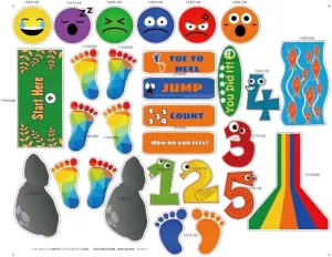 Whimsical Sensory Path Journey Kit - Includes Dynamic, Anti-Skid Pathway Adhesive Decals for Kids, Encouraging Fun, Movement, Creativity, and Imagination!