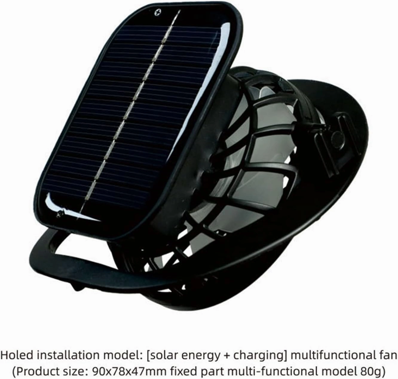 Wide Brim Solar Powered Hat Fan, UPF 50  Solar Panel Fan Hat for Beach Fishing Camping Outdoor Hiking