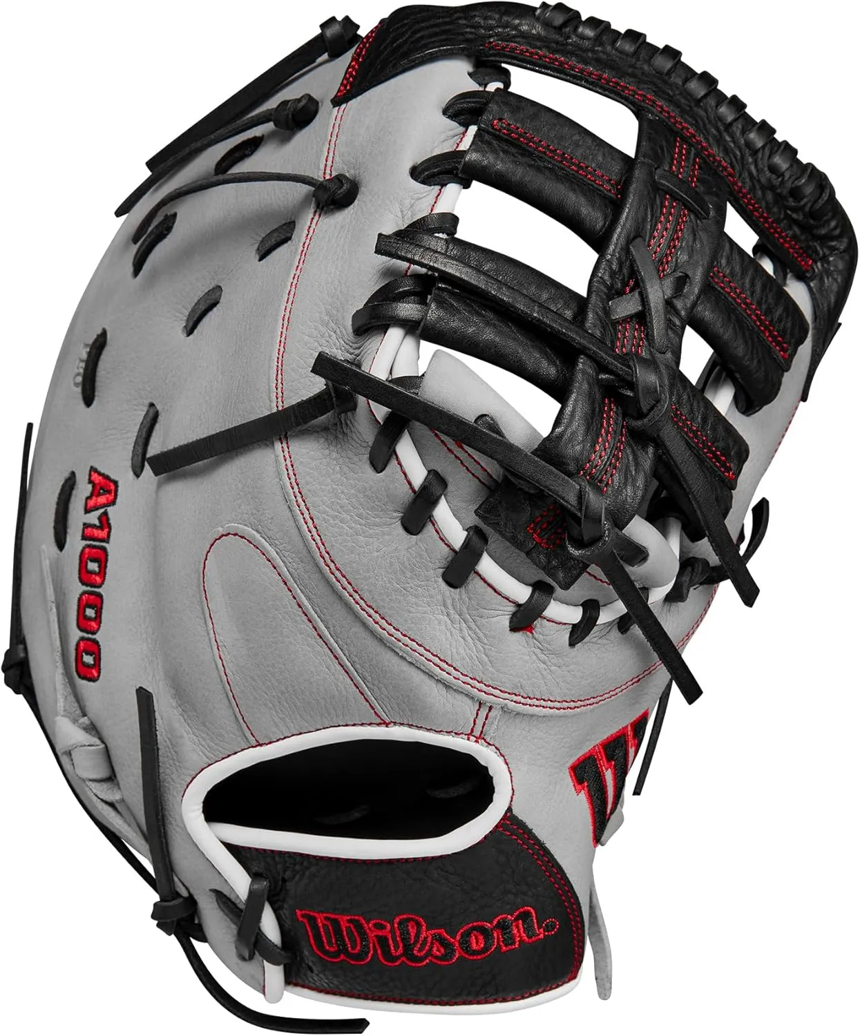 WILSON 2024 A1000 1620 12.5” Baseball First Base Mitt - Silver/Black/Red