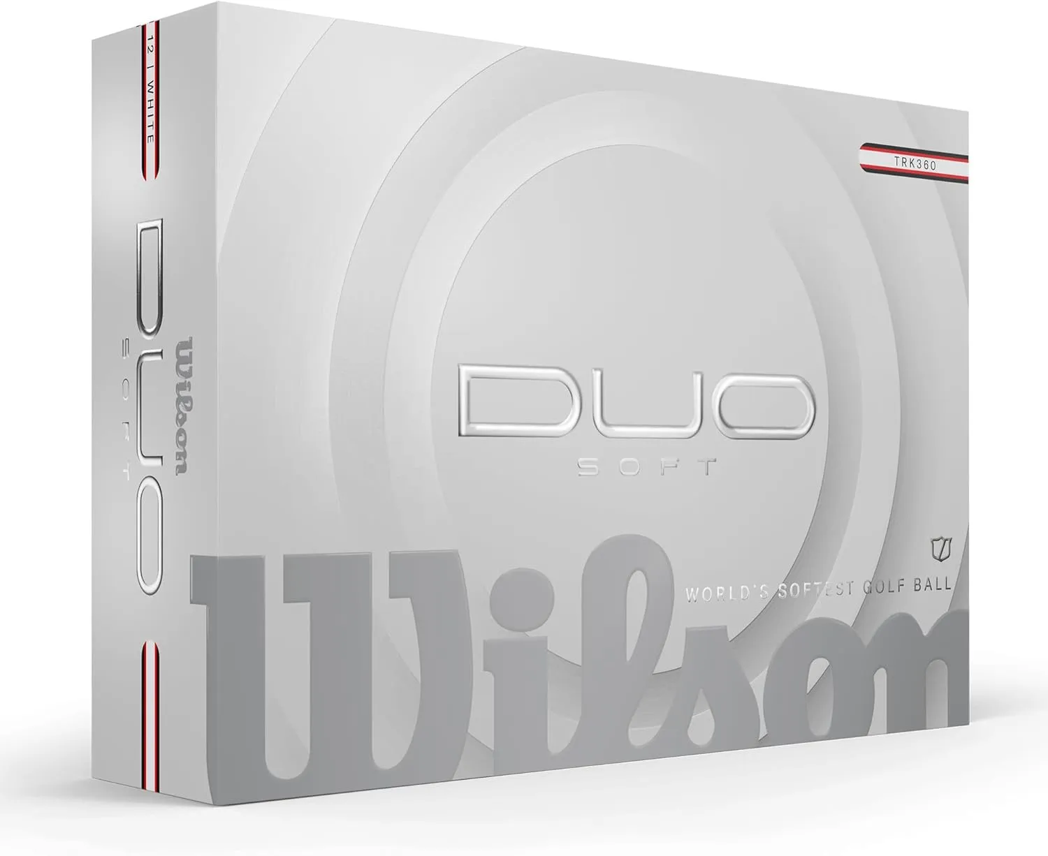 WILSON 2025 Duo Soft Golf Balls - White, 12 Balls