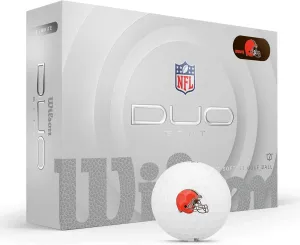 WILSON 2025 Duo Soft NFL Golf Ball - 12 Balls, White, Atlanta Falcons