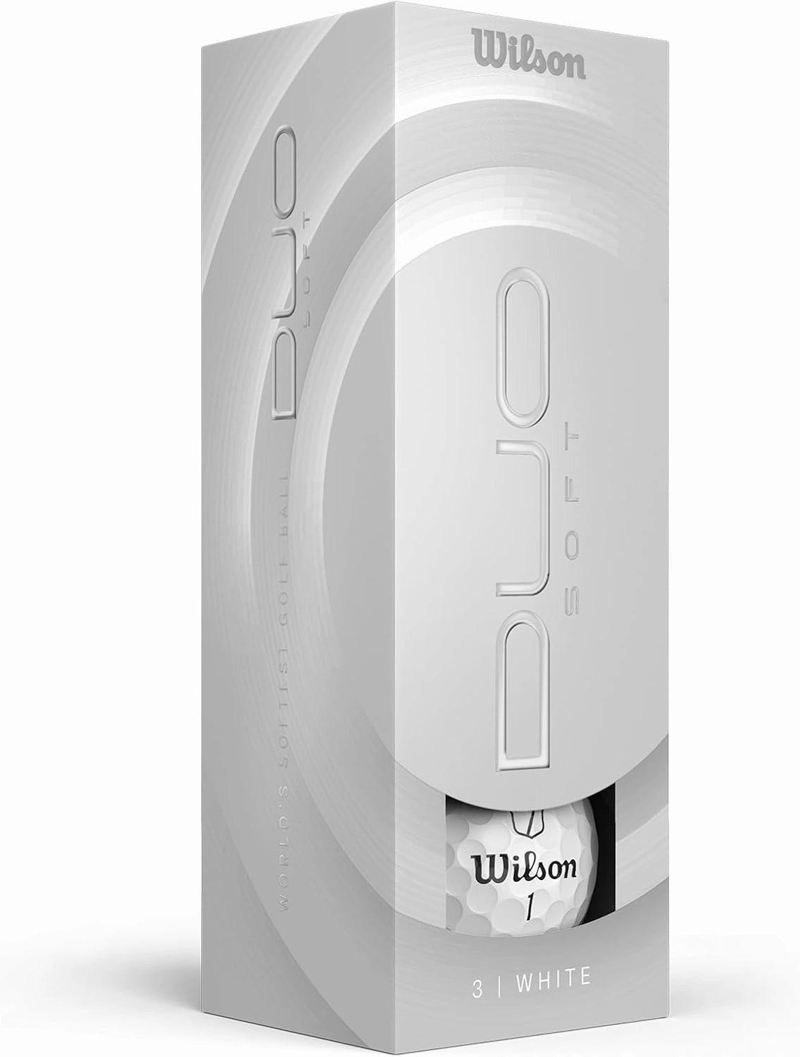 WILSON 2025 Duo Soft Golf Balls - White, 12 Balls