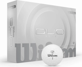 WILSON 2025 Duo Soft Golf Balls - White, 12 Balls