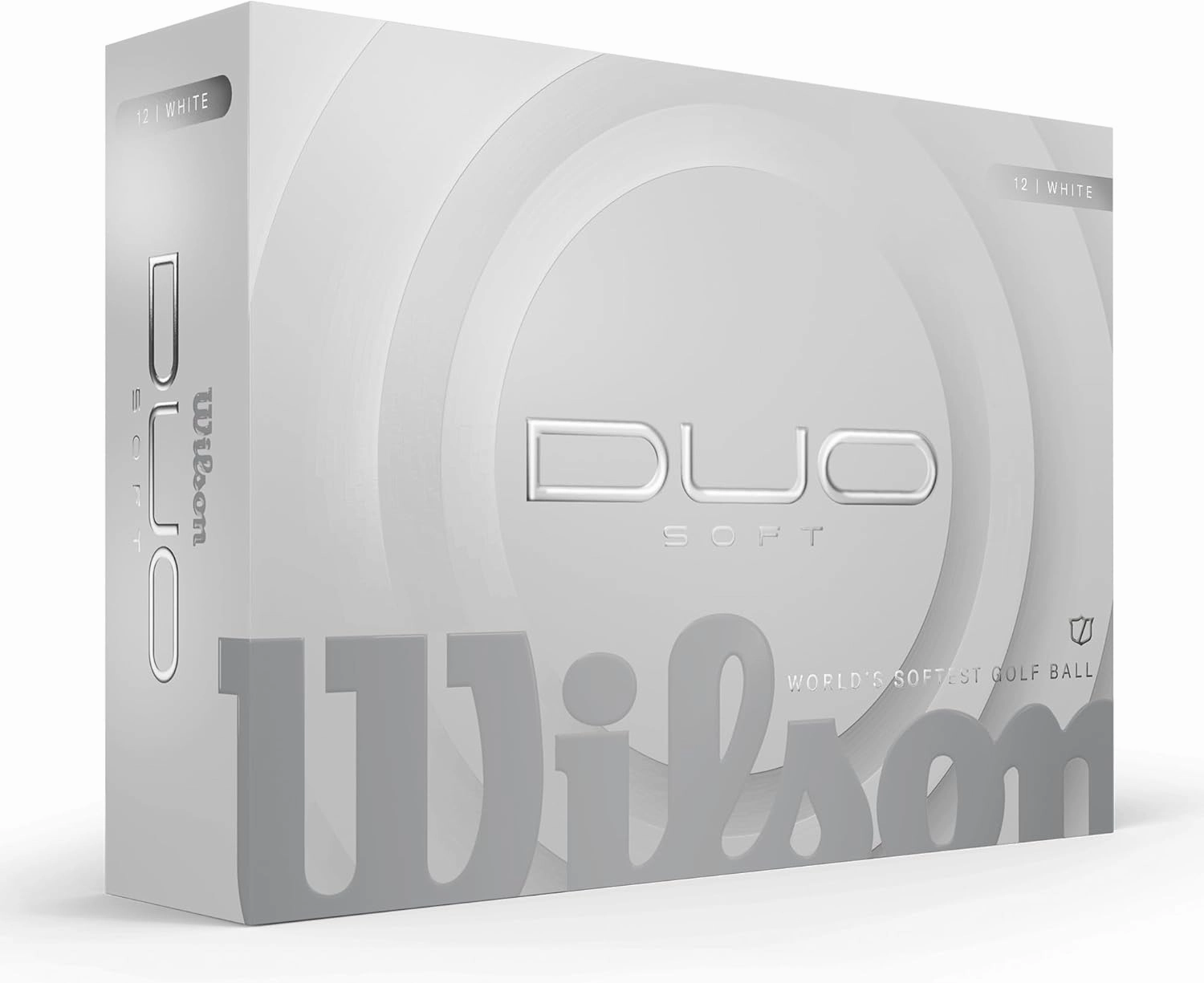 WILSON 2025 Duo Soft Golf Balls - White, 12 Balls