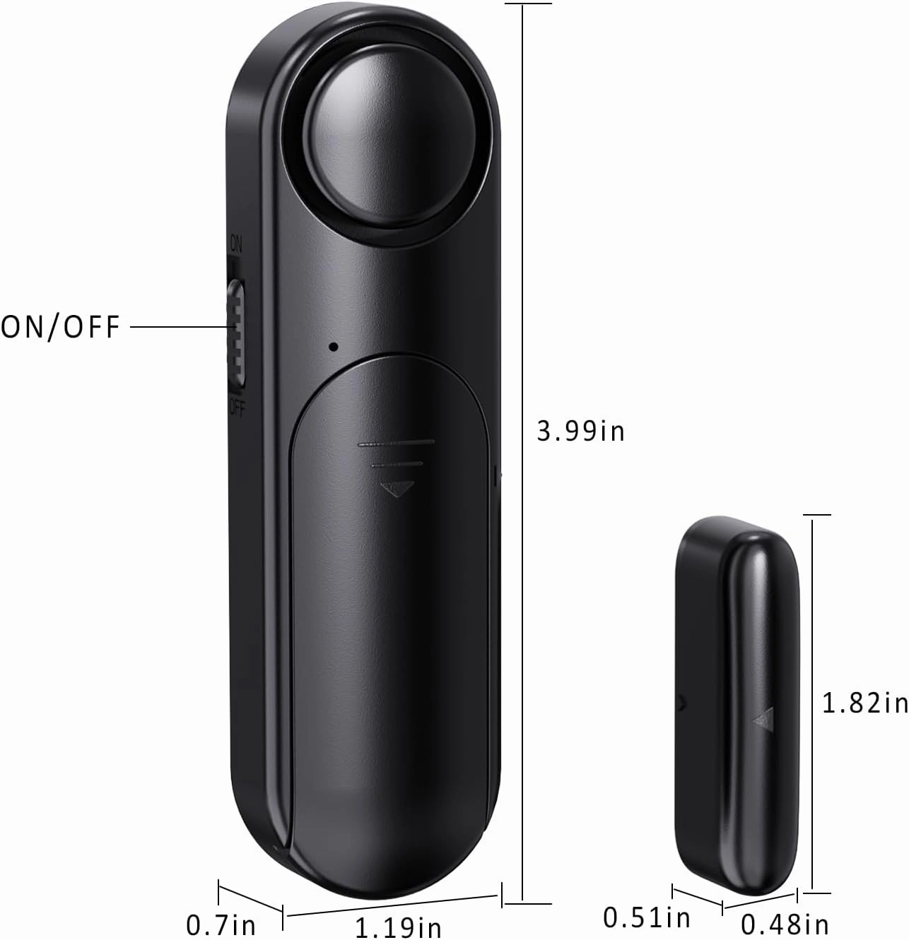 Window and Door Alarm When Opened (5 Pack) for Kids Safety/Home Security, Wireless Sliding Door Opening Sensor Alarms for Dementia, 120dB Burglar Alert, Ideal for Business, Garage, Apartment, Black