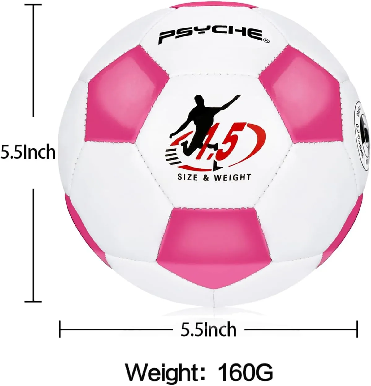 Wisdom Leaves Mini Soccer Ball for Kids/Toddlers,Small Soccer Balls Size 1.5,Baby Toy Ball for Indoor and Outdoor Play Games,Soft and Lightweight（160g）