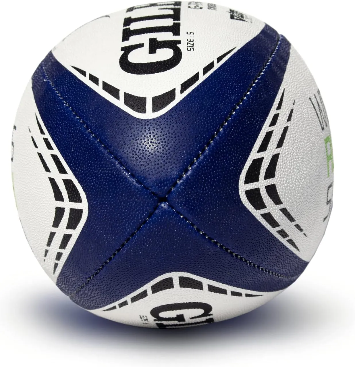 World Rugby Shop X Gilbert G-TR4000 Rugby Ball - Adult and Youth Sizes 3, 4, and 5 - Hand Stitched - 3 Ply Construction