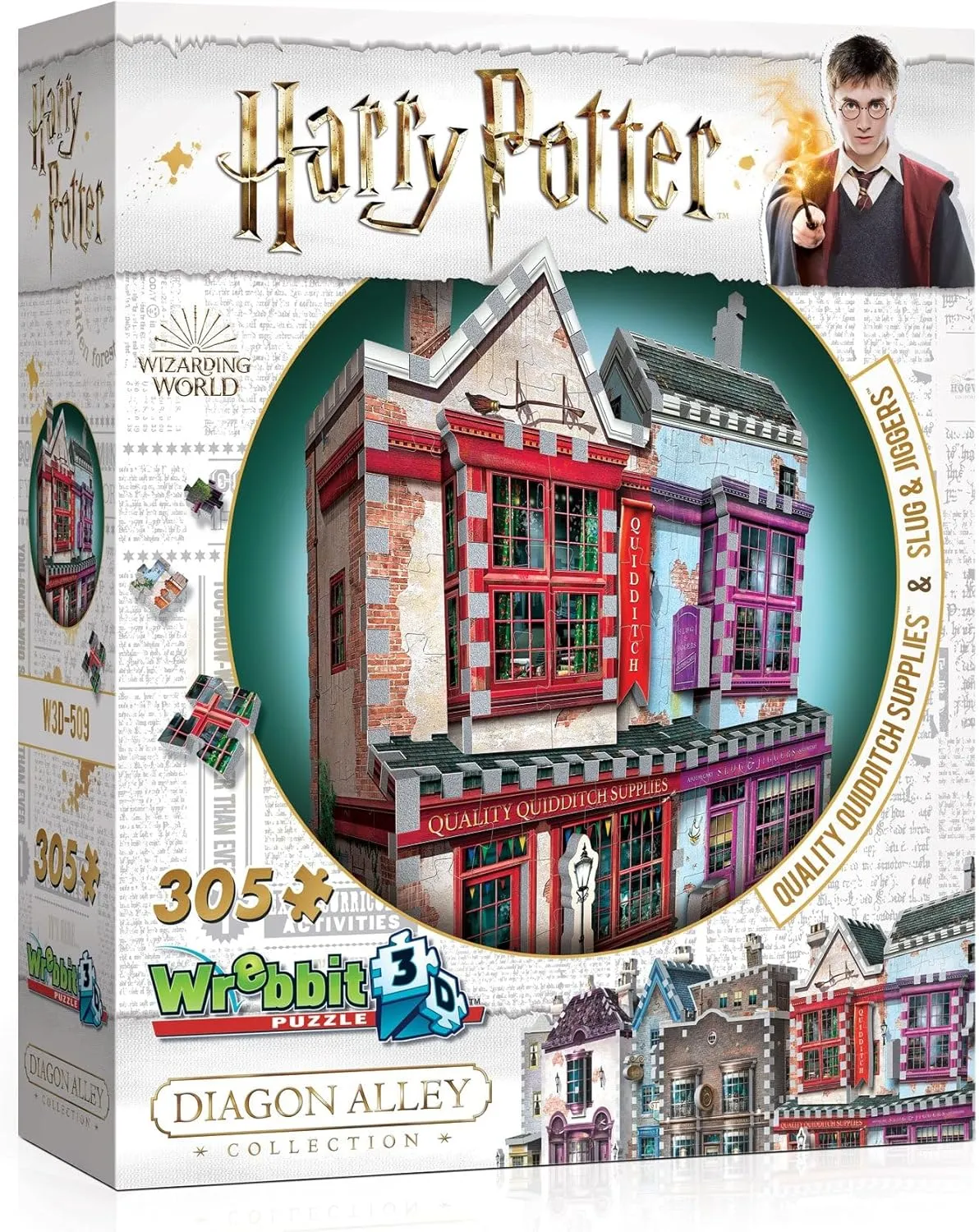 Wrebbit3D Quality Quidditch Supplies and Slug and Jiggers 3D Puzzle for Teens and Adults | 305 Jigsaw Puzzle Pieces | Not Just an Ordinary Model Kit for Adults for Harry Potter Fans