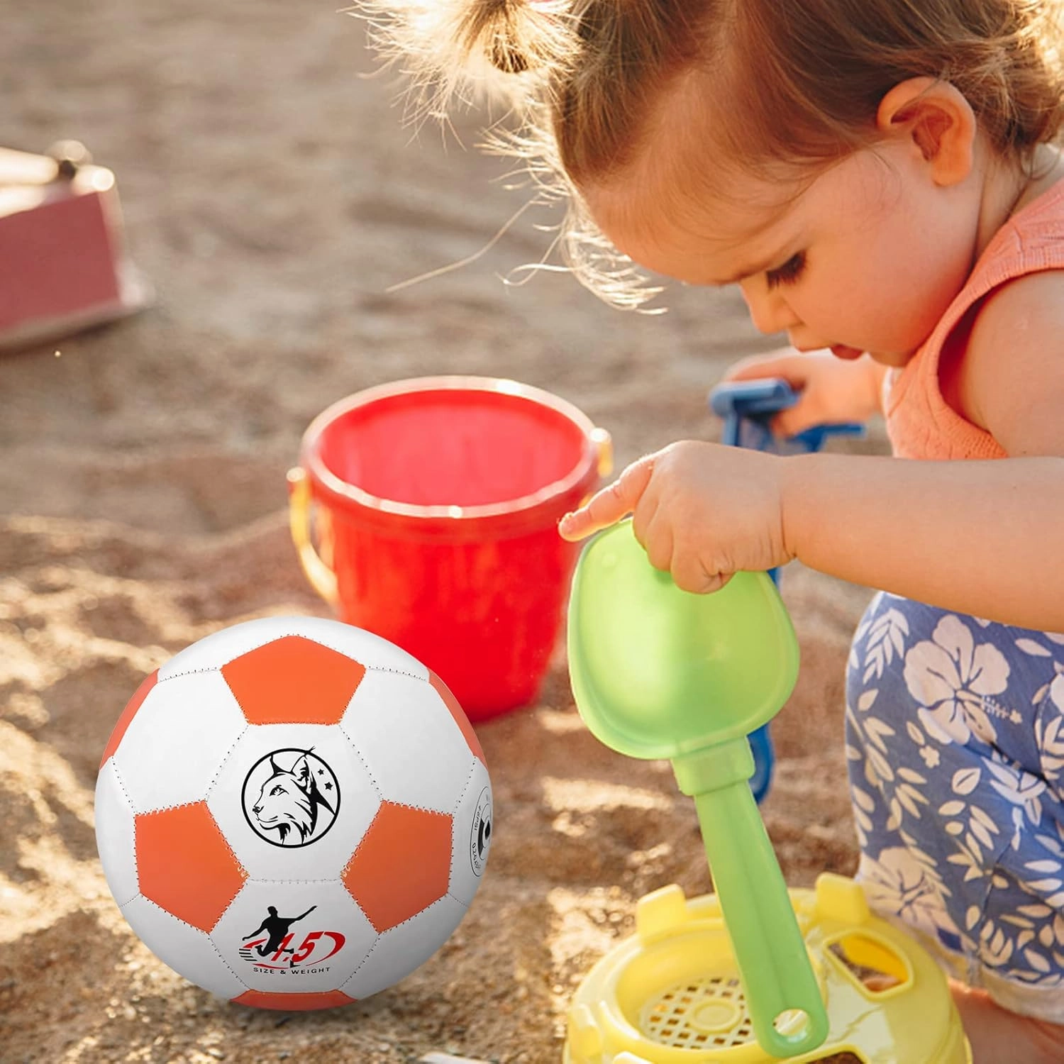 Wuzfully Soccer Ball for Baby/Toddlers,Mini Soccer Balls Size 1.5, 6" Kids Toy Ball for Indoor Outdoor Play Games,Small and Lightweight(160g)