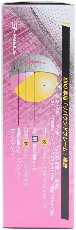 XXIO Golf Balls Rebound Drive 2 XN RD2 PPK Sleeves (Pack of 3)