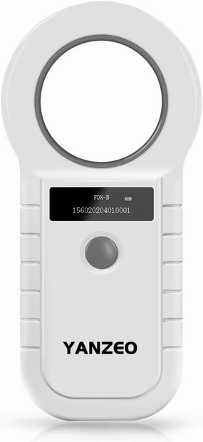 Yanzeo Pet Microchip Reader 134.2KHz/125KHz 15 Digits Pet Microchip Scanner for Dogs Cats FDX-B (ISO 11784/11785)