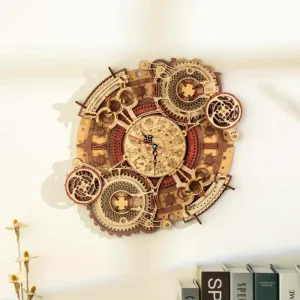 Zodiac Wall Clock DIY 3D Wooden Model Kit