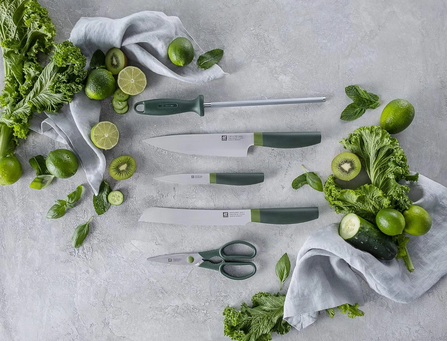 ZWILLING Now S Knife Block Set, 6-pc, Lime Green