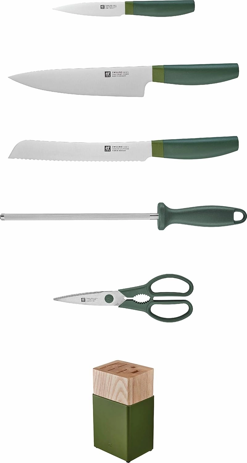ZWILLING Now S Knife Block Set, 6-pc, Lime Green
