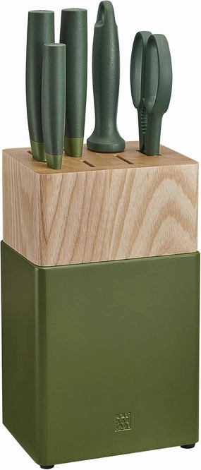 ZWILLING Now S Knife Block Set, 6-pc, Lime Green