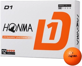 本間ゴルフ Honma 2024 D1 Ball 1 Dozen (12 Balls) Golf Certified Ball